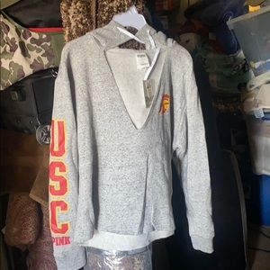 Medium Pink Victoria’s Secret USC V-Neck Sweater